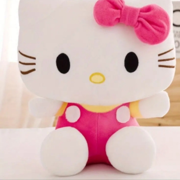 Hello Kitty Barbiecore Dopamine Pink And White Plush (#930) - Picture 1 of 2